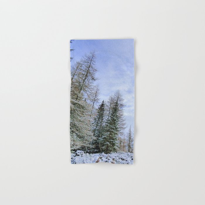 Winter Nature Walk in the Scottish Highlands in Expressive and Afterglow Hand & Bath Towel