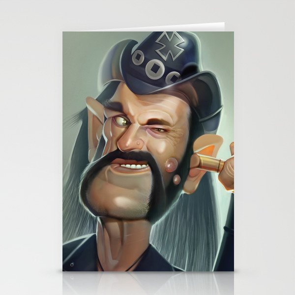 Lemmy hearing aid Stationery Cards