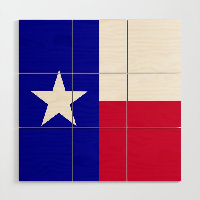 Texas State Flag Wood Wall Art