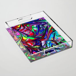 Psychedelic Fluid Acrylic Tray