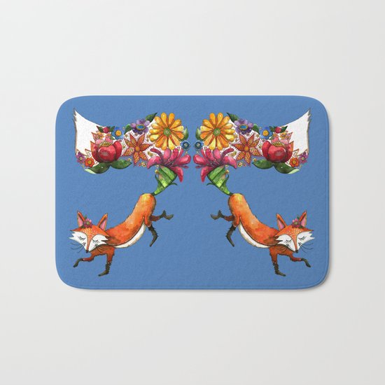 Hunt Flowers Not Foxes Two Bath Mat