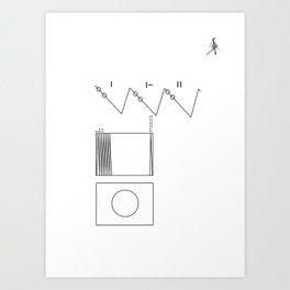 Voyager Golden Record Fig. 2 Art Print | Black and White, Graphic Design, Illustration, Space 