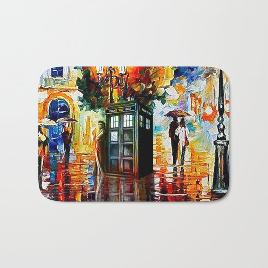 Tardis In The City Bath Mat