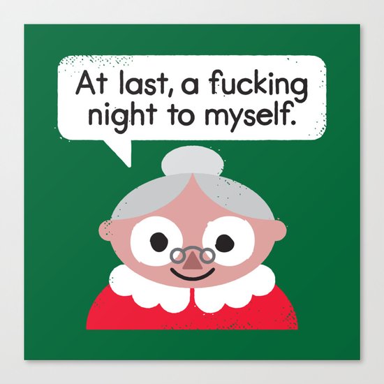 The Claus Come Out Canvas Print