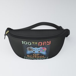 Days Of School 100th Day 100 Game Gaming Gamer Fanny Pack
