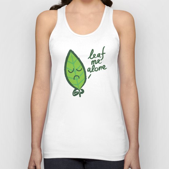The introvert leaf Unisex Tank Top