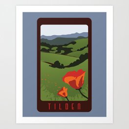 Tilden Travel Poster Art Print