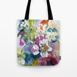in contour: peony Tote Bag