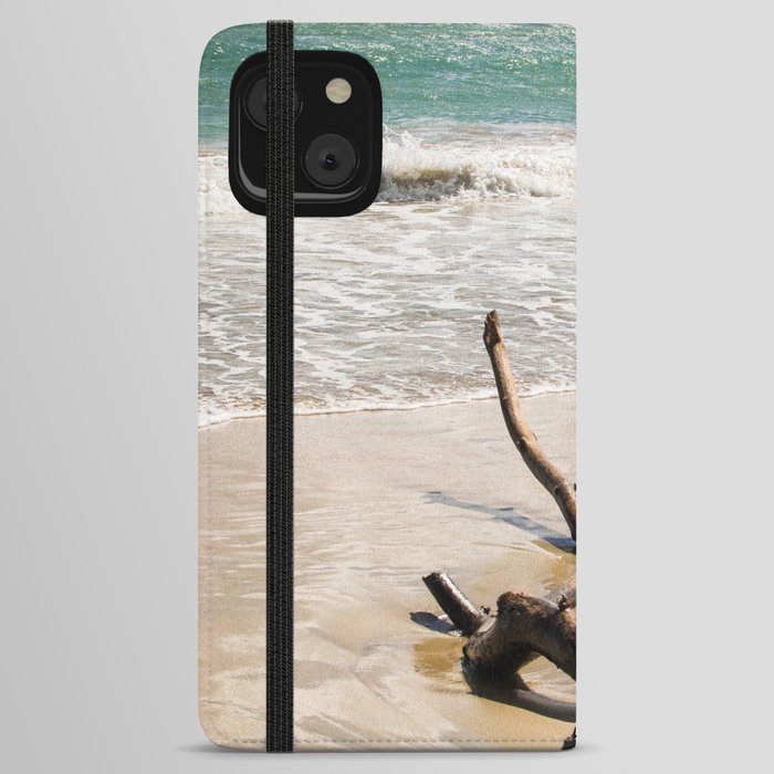 Punta cana beach wood iPhone Wallet Case