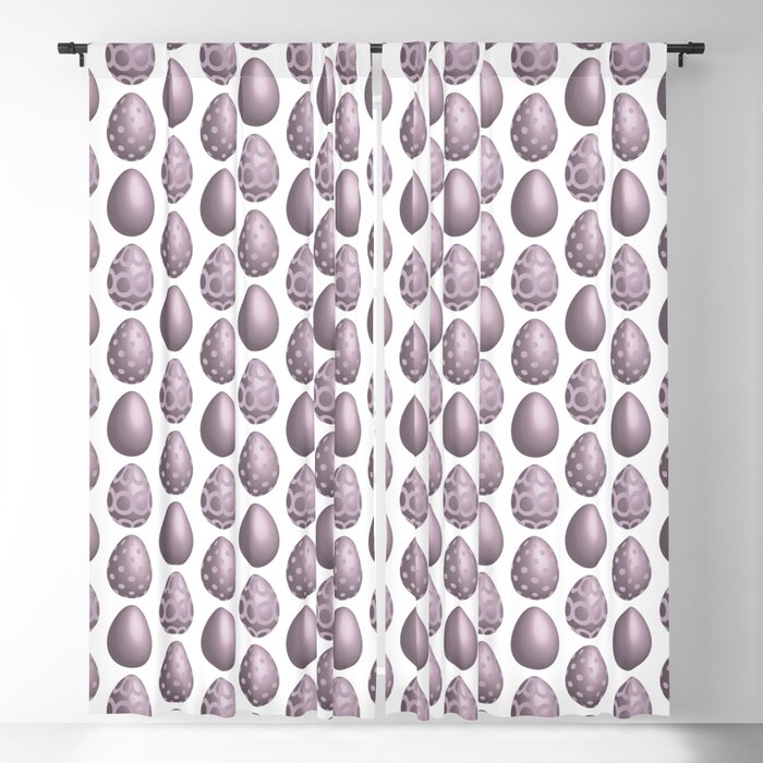 Elegant rose-gold Easter eggs in rows Blackout Curtain