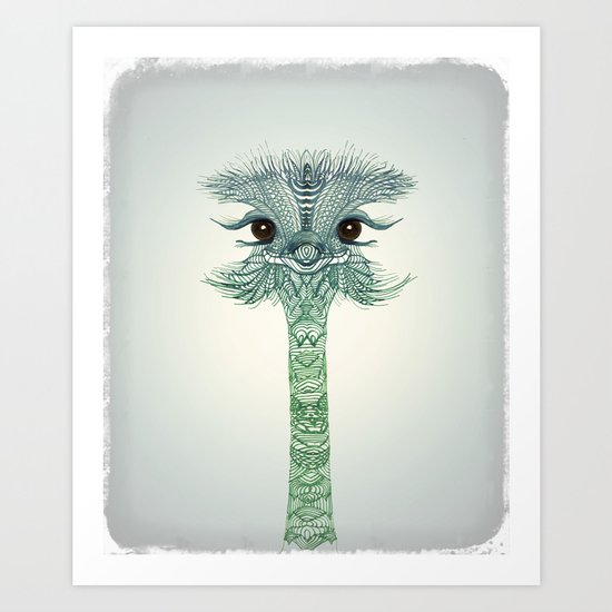Ostrich Art Print