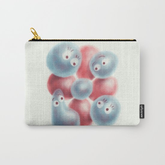 Cute Shiny Pearls And Flower Carry-All Pouch