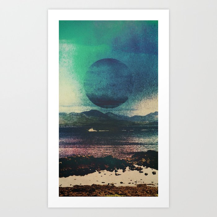 Fluid Moon Art Print by Jane Lacey Smith | Society6
