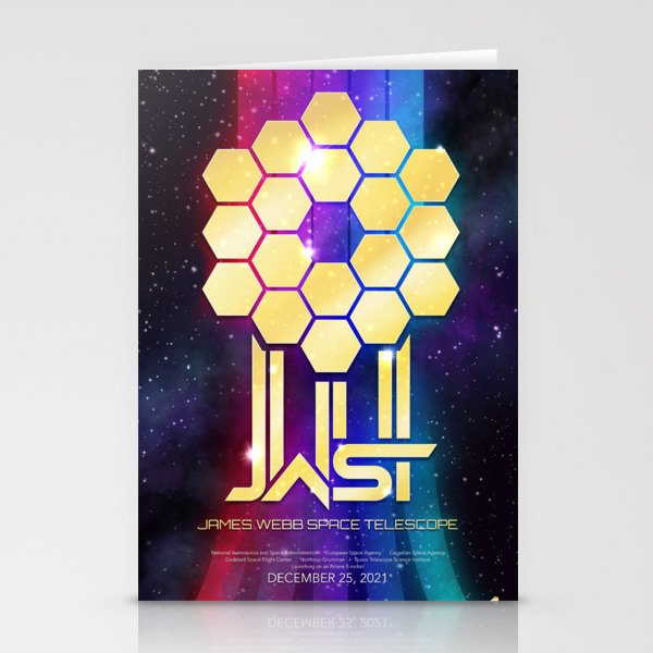 James Webb Space Telescope Movie Poster Stationery Cards