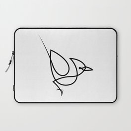 Blue Jay - one line bird Laptop Sleeve