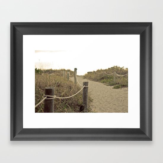 Footpath Framed Art Print