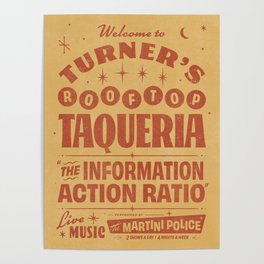 Turner's Rooftop Taqueria Poster