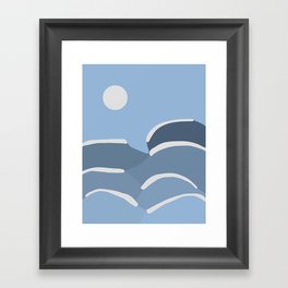 big waves Framed Art Print