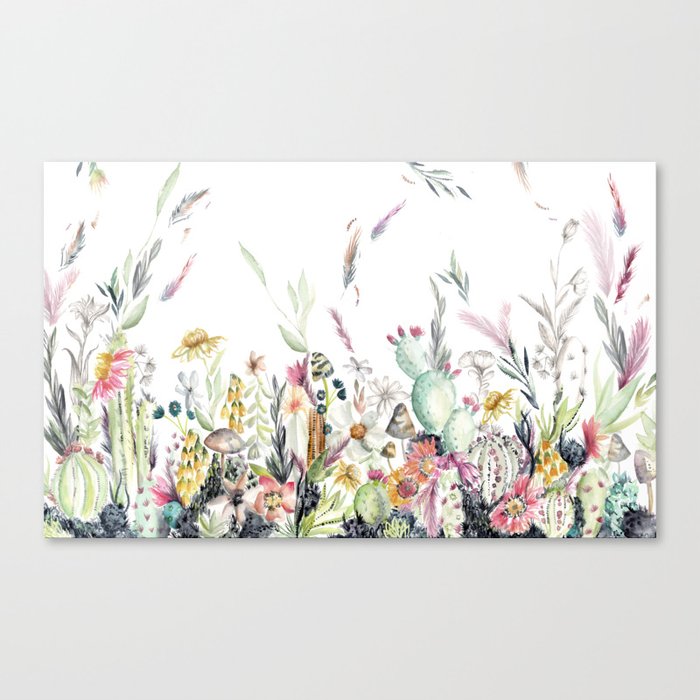 Canvas Santa Fe >> Santa Fe Cactus Love Canvas Print Canvas Santa Fe >> Santa Fe Cactus Love Canvas Print