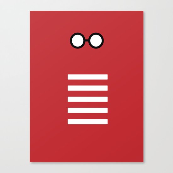 Where's Waldo Minimalism Canvas Print