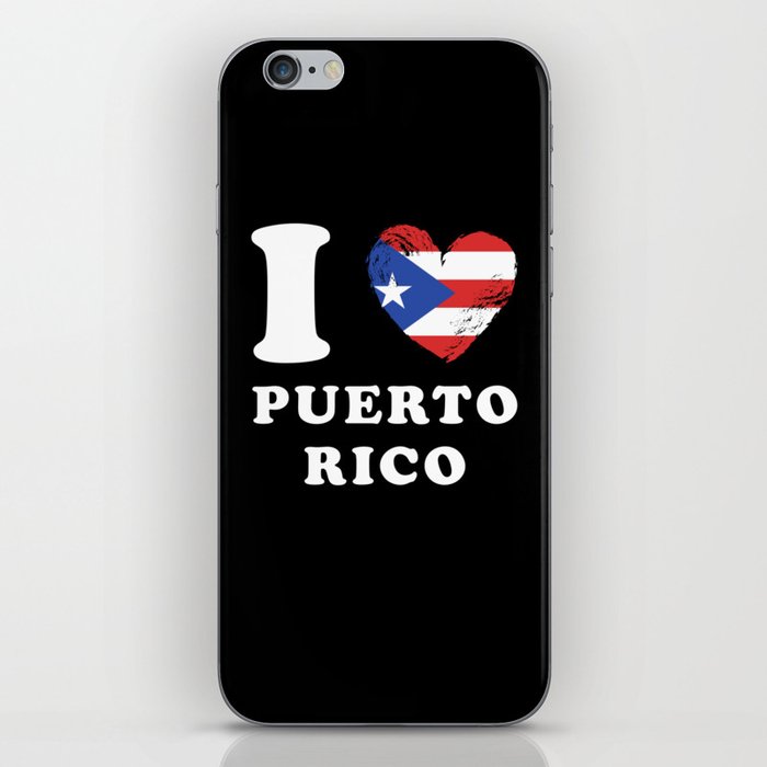 I Love Puerto Rico iPhone Skin