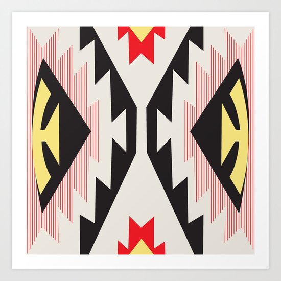 American Native Pattern No. 45 Art Print