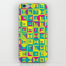 Funny Square Pattern iPhone Skin