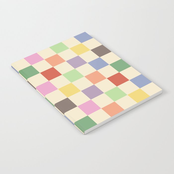 Colorful Checkered Pattern Notebook