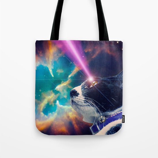 Neko San in Space Tote Bag