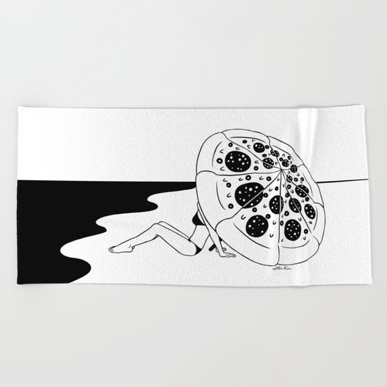 I'm melting Beach Towel