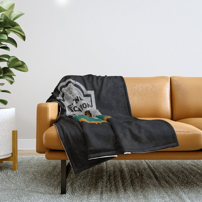 Permanent Vacation Throw Blanket