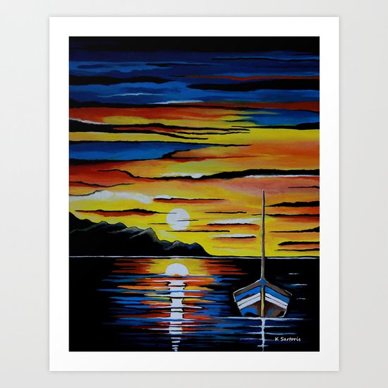 Escape To The Sea Art Print