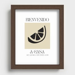 Welcome Home (spanish) Recessed Framed Print