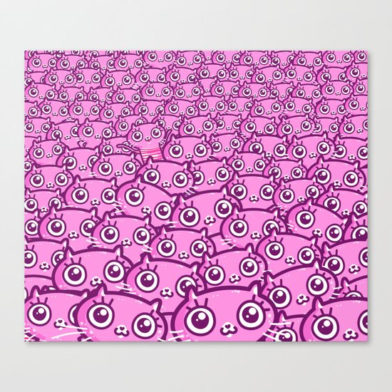 Crazy Cat Lady Dreams Canvas Print