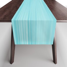 Colored Pencil Abstract Sky Blue Table Runner