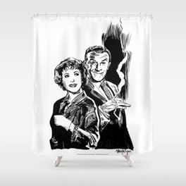 BURNS & ALLEN Shower Curtain