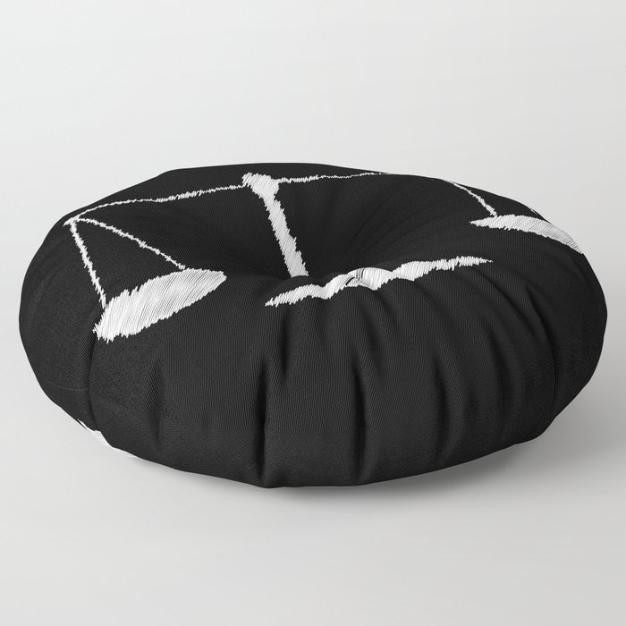 Chalkboard Scales Floor Pillow