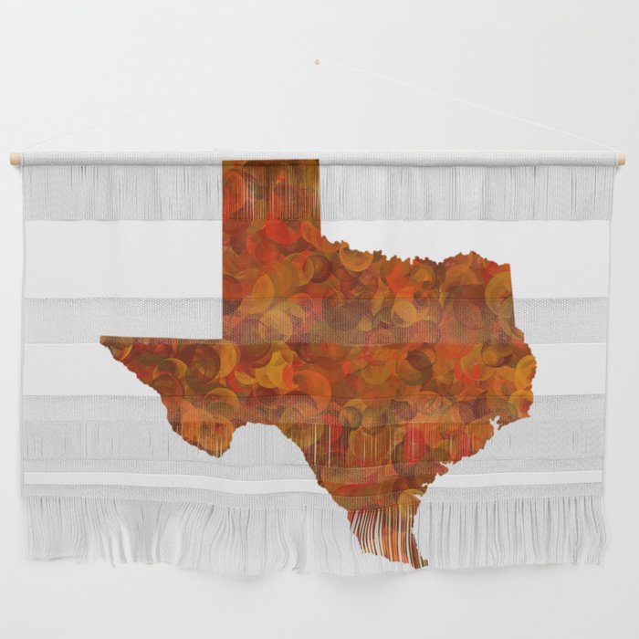 Texas State Map Art Design Wall Hanging