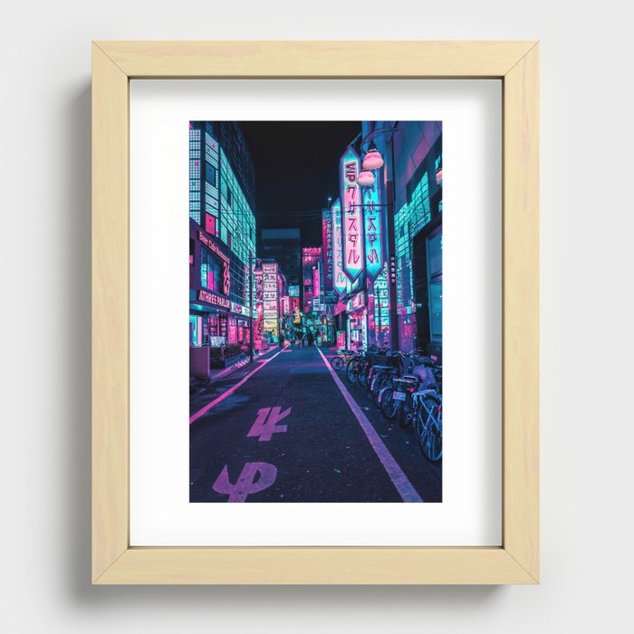 A Neon Wonderland called Tokyo Recessed Framed Print