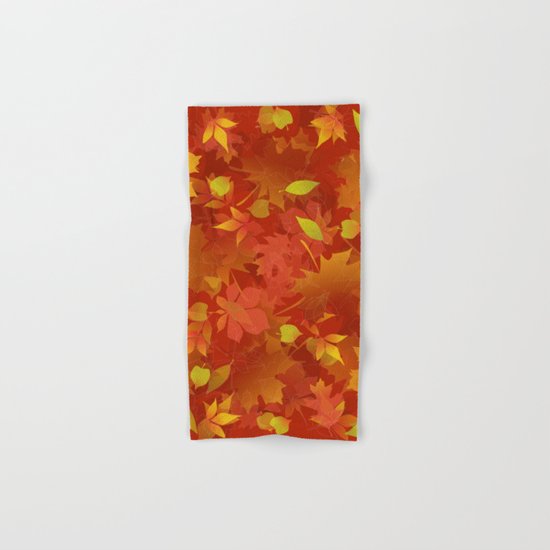 Autumn Leaves Carpet Hand & Bath Towel