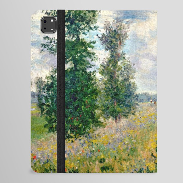 Poppy Fields near Argenteuil by Claude Monet iPad Folio Case