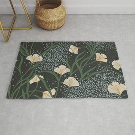 Lily Floral Area & Throw Rug