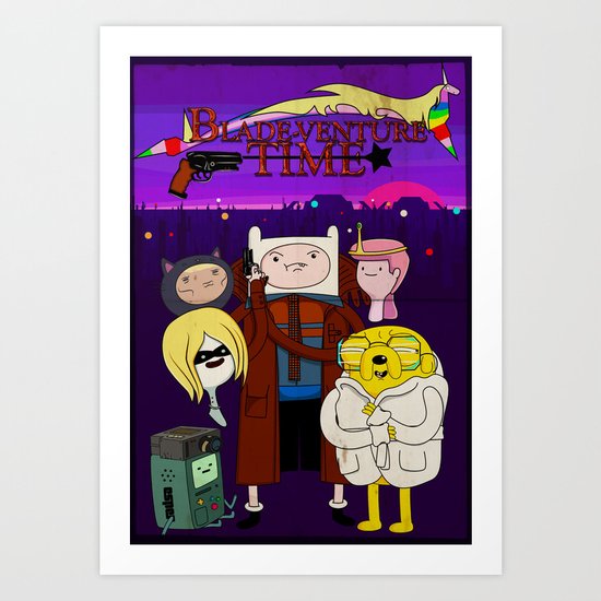 Blade-venture Time Art Print