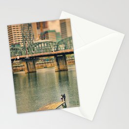 Lovers Under the Bridge Stationery Card
