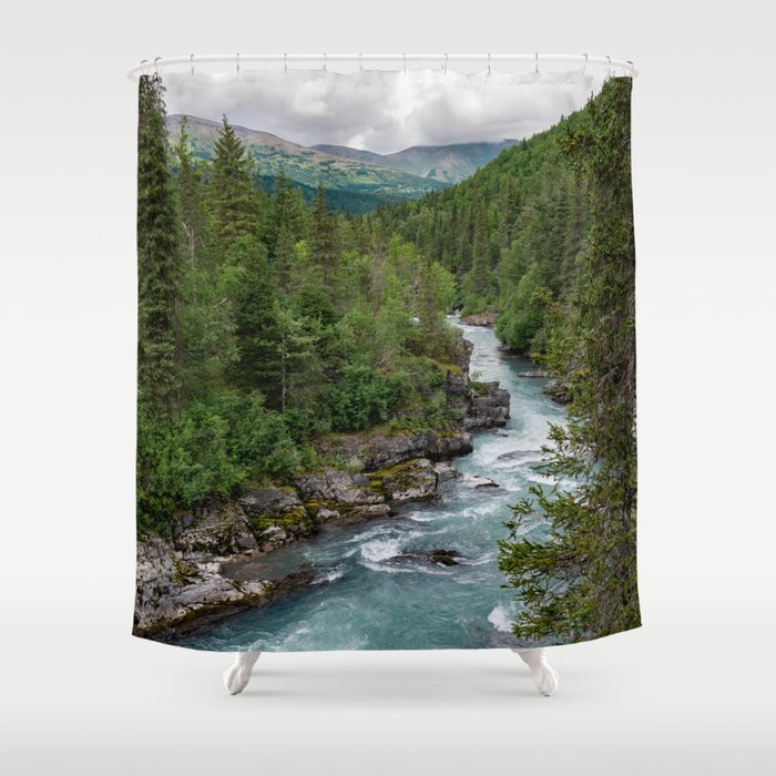 Alaska River Canyon - II Shower Curtain