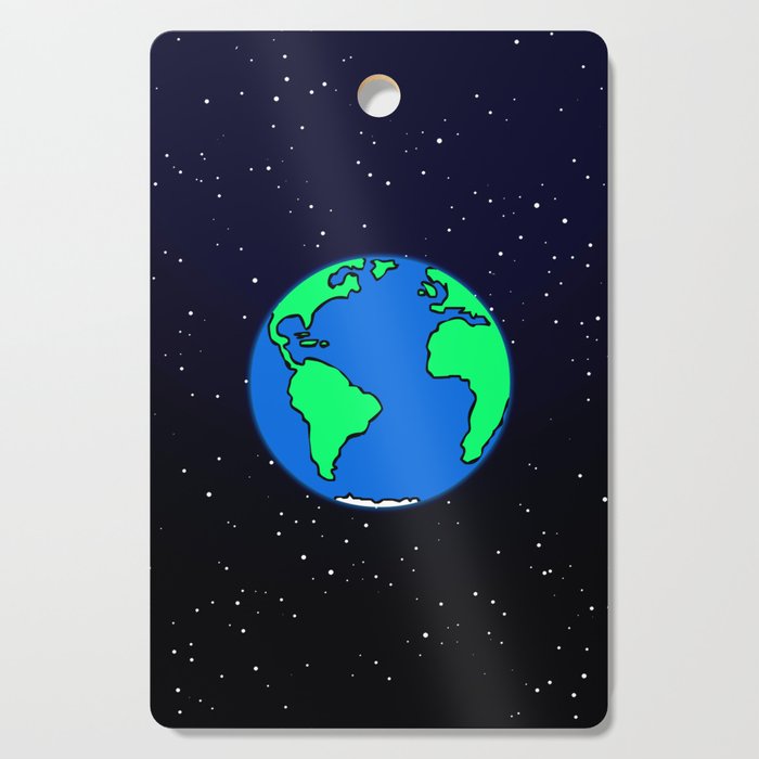 Earth and space Cutting Board