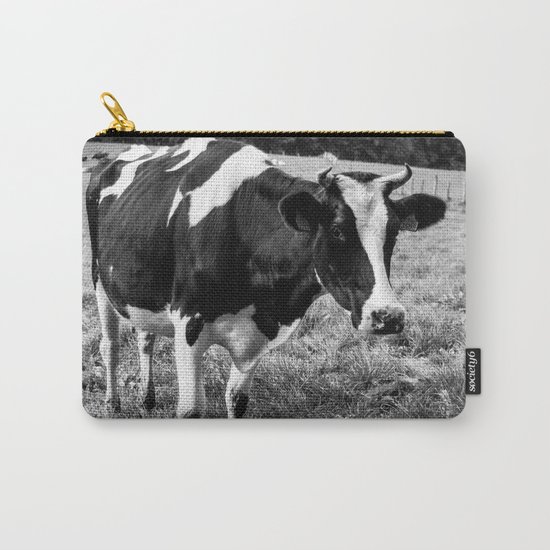 Black and White Cow Carry-All Pouch