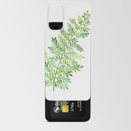 Watercolor Fern - Green Android Card Case