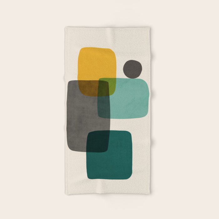 Teal and gray towels on sale