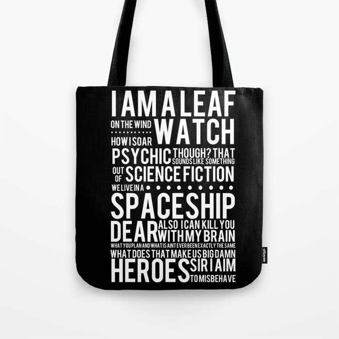 Firefly Subway Poster Tote Bag